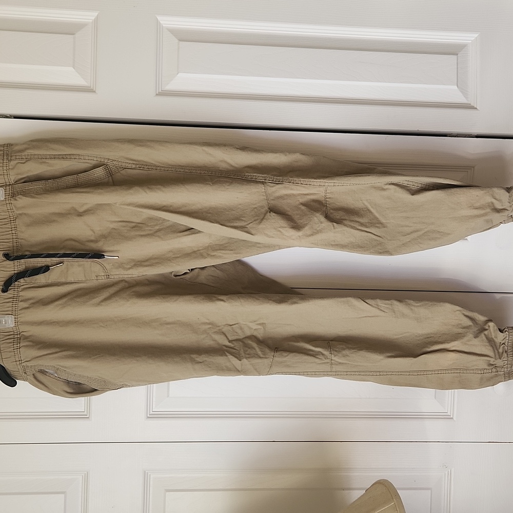 Plugg Tan Drawstring Khaki Pants